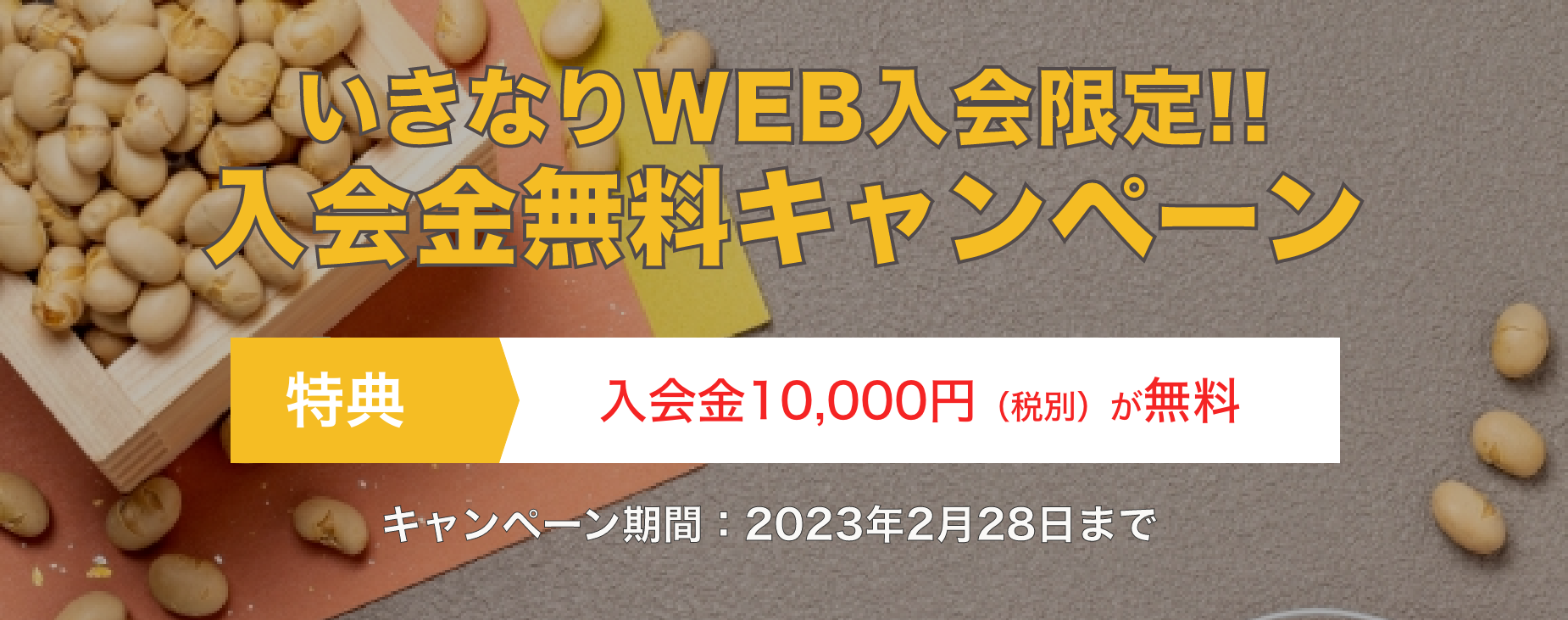 いきなり!WEBキャンペーン画像