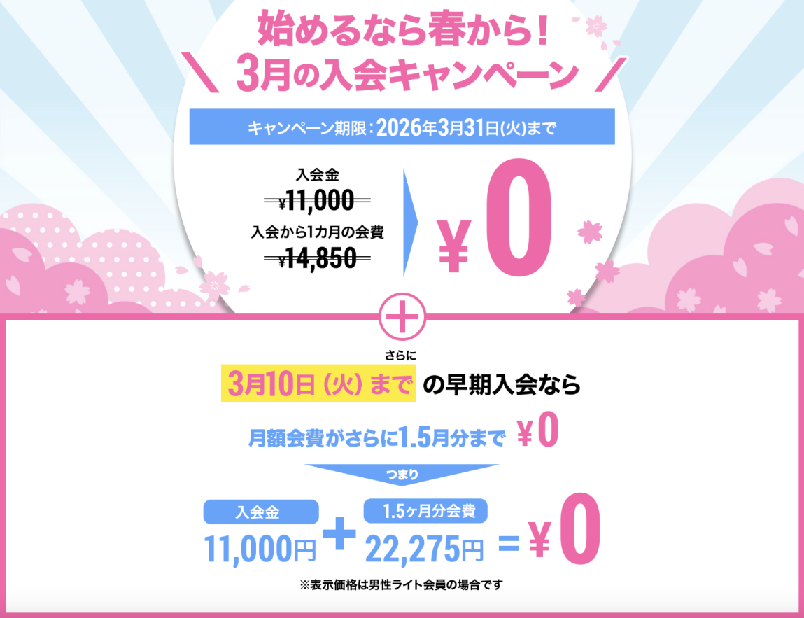 来店入会キャンペーン画像